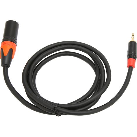 Câble audio 3.5mm mâle vers XLR mâle 1.5m pour smartphone, PC, enceintes ou table de mixage - Connexion universelle (1/5)