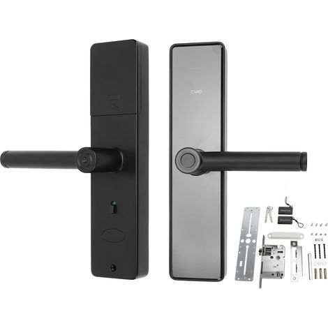 Serrure de sécurité intelligente pour porte Tuya, serrure numérique à empreinte digitale et mot de passe, pour maison, appartement ou hôtel. (1/5)