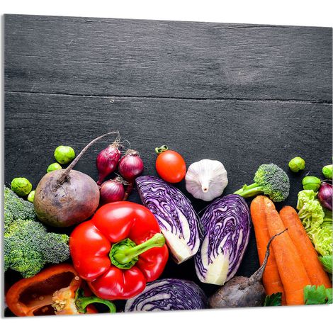 PANNELLO IN VETRO PER CUCINA 65x60 Verdure (1/5)