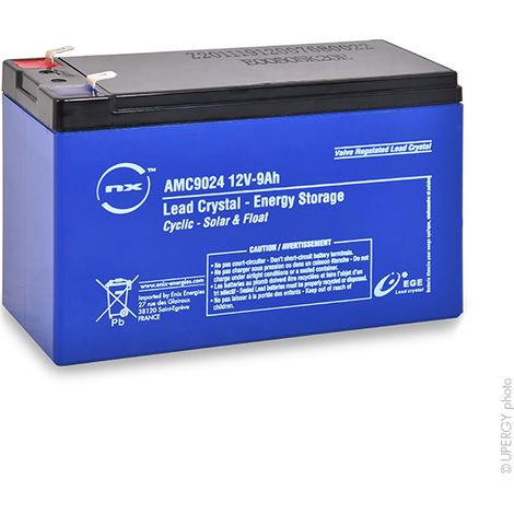 NX - Batterie lead crystal 6-HCNFJ-7.2 12V 9Ah F6.35