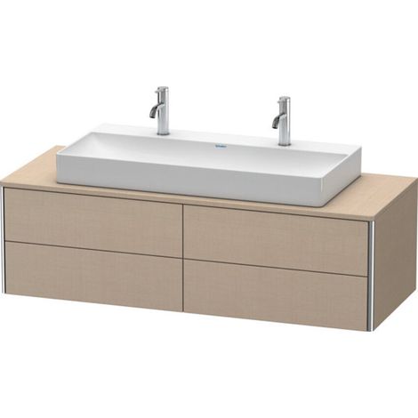 Meuble sous-lavabo Duravit XSquare 140,0 x 54,8 cm, 4 tiroirs, (1/2)