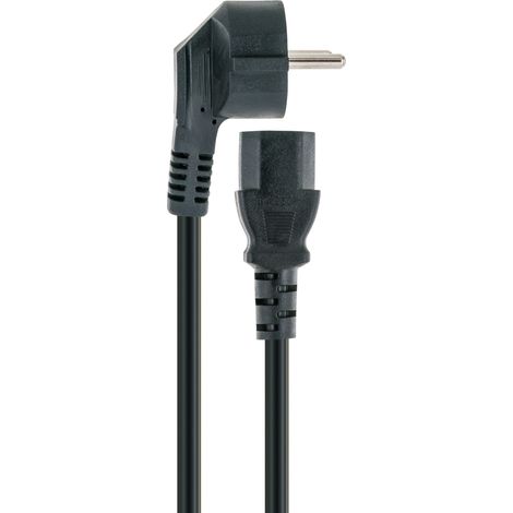 Schwaiger Stromversorgungskabel CK80 531 schwarz, 1,8m, 1x Kaltgerätebuchse / 1x Haushaltsstecker Sat-Anlagen & Receiver (1/4)