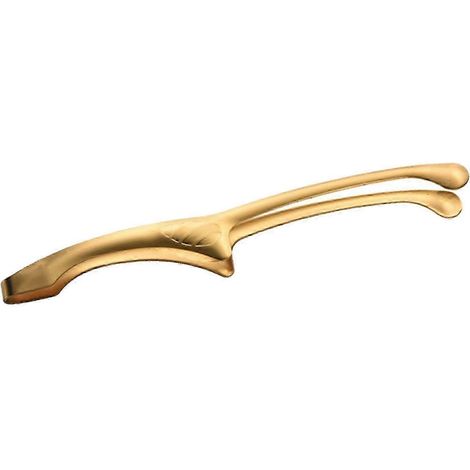 Pince de cuisine en acier inoxydable 304, pince à pain et à steak pour la cuisson et le grillage-Gold 29cmx2cm