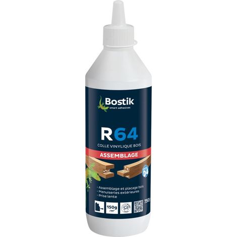 Colle vinylique R64 prise lente biberon 750g - BOSTIK - 30604657