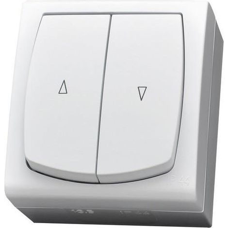 Interruptor hermético para persianas Madera IP44 blanco ŁNH-7N/00