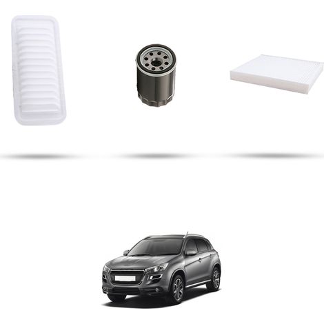 Kit tagliando 3 filtri compatibile con Peugeot 4008 1.6 i 84kw dal 2012 (1/4)