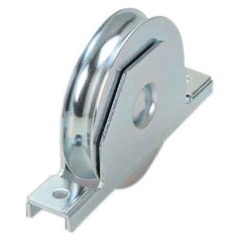 RUEDA CON SOPORTE INTERNO PARA PUERTAS CORREDERAS CANALÓN REDONDO 120 mm