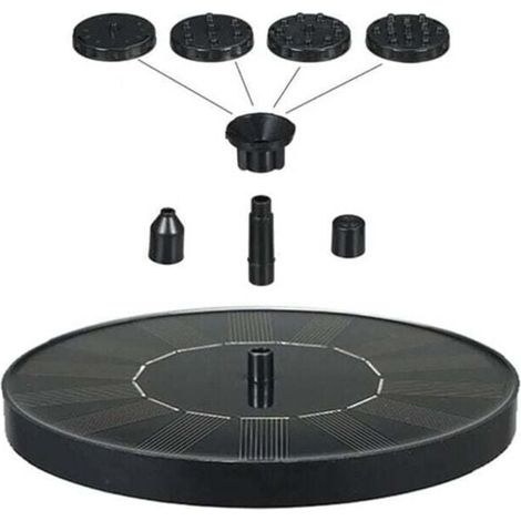 Fontana solare da esterno per giardino, vasca per uccelli solare da 1,4 W, ideale per laghetti ornamentali, laghetti da esterno, giardini (1/4)