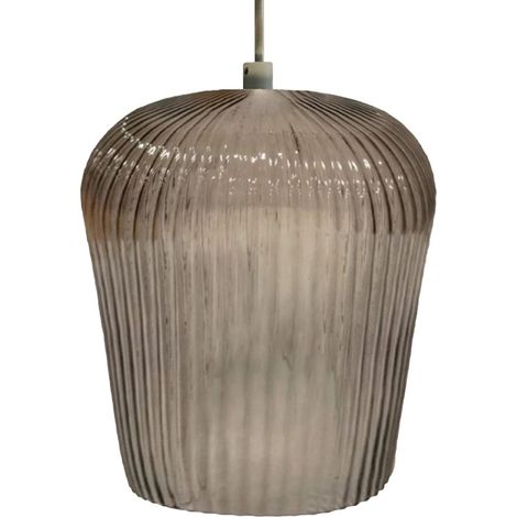 Sospensione vetro ambra gea luce numa e27 led lampada soffitto classica