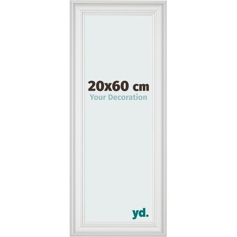 yd. - Cadre photo 20x60 - Blanc Patine - MDF - Lazio
