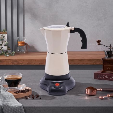 Cafetière électrique italienne Mocha Pot Aluminium Cafetière électrique Mocha Pot 300ML 480W 6 Cup Espresso Machine (1/5)