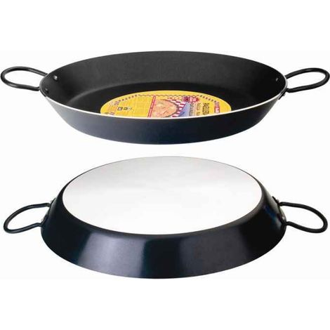 Ibili Nero d'Ibili sartén para paella plateada 42 cm