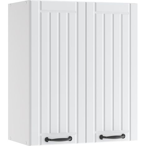 Küchenschränke Fame-Line, Weiß Landhaus, 60 cm, Vicco