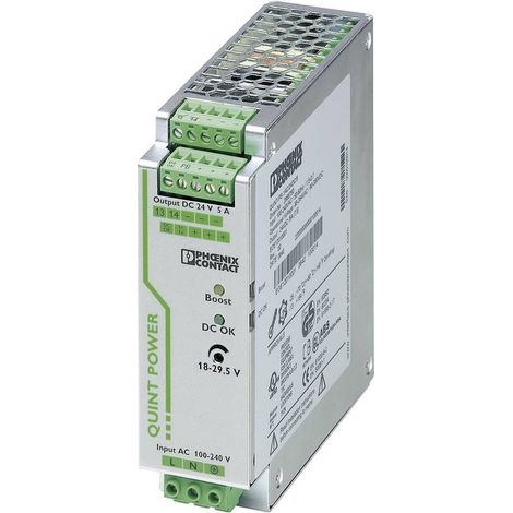 Phoenix Contact 2866750 Alimentatore per guida DIN 24 V/DC 5 A 120 W Num. uscite:1 x Contenuto 1 pz.