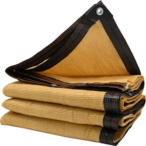 Filet d'Ombrage Beige Clair – Toile de Protection Solaire Dense pour Cour, Balcon et Plantes – Tissu Occultant Respirant et Résistant aux UV-x