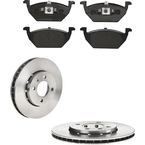 KIT FRENI ANTERIORI compatibile con SEAT MII (KF1,KE1) - DISCHI + PASTIGLIE OEM: P 85 041 / 18158 /SOSTITUZIONE DIRETTA/BASSA POLVERE/SILENZIOSO (1/5)
