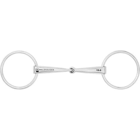 Bocado Waldhausen anatomical single jointed ergonómico acero inox (1/2)