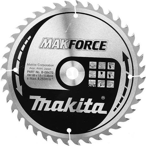 MAKITA B-08470 MAKFORCE for Wood 185mm x 15.88mm x 40T