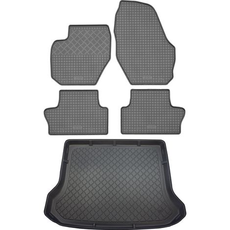 Volvo XC60 I SUV (5-Türer) von 10/2008-06/2017 SET - Gummifußmatten + Kofferraummatte (1/5)