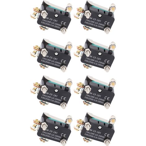 50 Interrupteurs Micro BERM Mini à Réinitialisation Automatique, Action Rapide, Étanche IP67 pour Poulie 250V