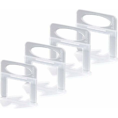 Niveleur Carrelage,Croisillon Carrelage Autonivelant 2mm Croisillon Autonivelant, pour L'installation-200xCroisillon Carrelage 2mm (1/5)