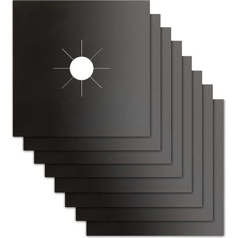 Protecteur De Plaque De Cuisiniere - Tapis Anti-Salissure En Fibre De Verre - Température -70 À 380 °C - Pour Plaques À Gaz - 15 Pièces (1/5)