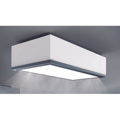 HOTTE XENIA cm. 90x61 - Blanc, Acier inoxydable - 800 m³/h