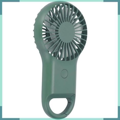 Ventilateur à main USB Charging Handheld Fan 3 Speed Adjustable Mini Fashionable Carabiner FanArmy arts stylo Vert OD (1/5)