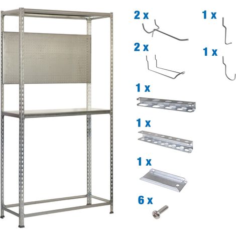 Estantería SIMONRACING Pack plus 3/400 galvanizada + 9 accesorios (1/2)