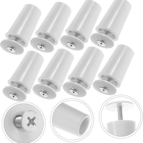 8 pièces Butées de store enrouleur en plastique, robustes, mises à niveau pour améliorer la fonctionnalité du rideau, ensemble de supports de rouleaux (1/5)