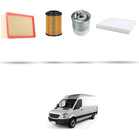 Kit tagliando 4 filtri compatibile con Mercedes Sprinter II (906) 213 CDI 95kw Dal 2006 al 2016 (1/5)