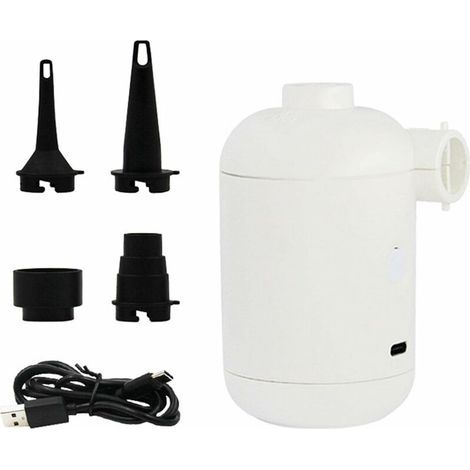 1 Mini-Luftpumpe für aufblasbare Artikel – Tragbare elektrische Luftmatratzenpumpe, wiederaufladbare Mini-USB-Luftpumpe, kabellose Pumpe zum Aufblasen und Ablassen der Luft für Schwimmringe