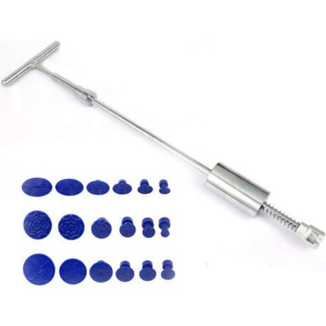 19pcs Paintless Dent Repair Kit, Slide Hammer Dent Puller, Car Dent Removal Tool, T-Bar Slide Hammer (1/5)