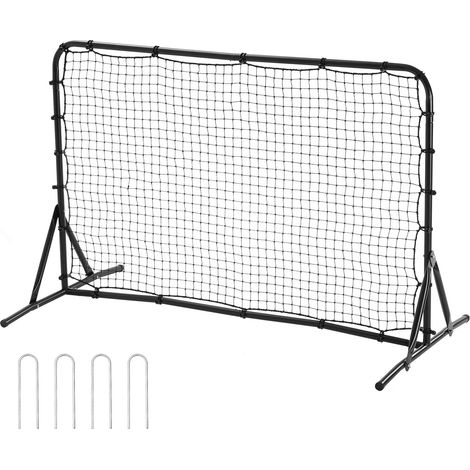 Filet de rebond football 6x4FT, équipement d'entraînement en fer double face, montage facile, parfait pour le jardin, passe et réception individuelle. (1/5)