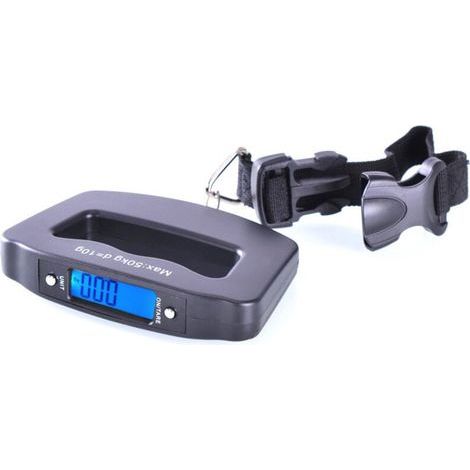 Balance électronique pour bagages à main 50kg, mini balance électronique portable à écran LCD, balance à poisson (1/4)