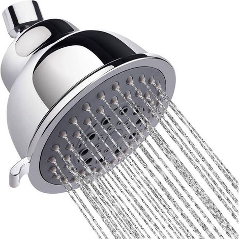 Hochdruck-Duschkopf mit 5 Strahlarten, abnehmbarer, wassersparender Regenduschkopf, Anti-Kalk-Beschichtung, Chrom-Finish für Wellness- und Entspannungsbad (1/5)
