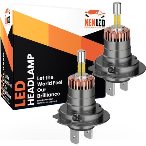 2x ampoules H7 LED LENSY Design 5000 Lms réels 55W CANBUS - XENLED - voiture moto - ratio 1:1 - plug&play (1/5)