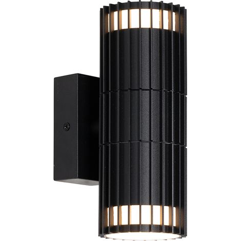 Design Outdoor Wall Light Black 2-Light IP44 - Boris (1/5)