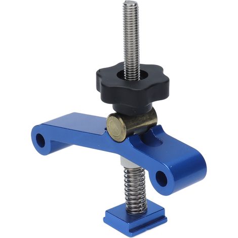Blauer Spannflansch für CNC-Maschinen, T-Klemme für Holz- und Metallbearbeitung, präzise Werkstückspannung, Tischschraubstock, Fräszubehör (1/5)