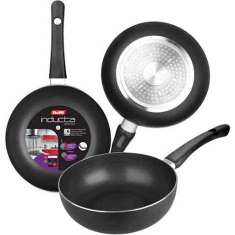Ibili Inducta Bratpfanne 24 cm silber Aluminium