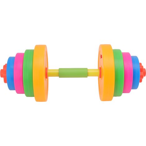 Haltère réglable jouet en plastique, poids fitness haltère pour enfants 572C (1/5)