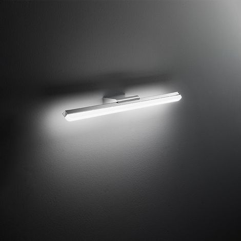 Applique Contemporanea Bold Metallo Cromo Acrilico Led 14W 3000K (1/2)