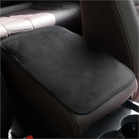 Housse Pour Accoudoir De Voiture, Coussin D'accoudoirs De Voiture Universelles En Daim Cuir, Coussin Protection Pour Le Rangement De La Console Centrale, Pour Plupart Des Véhicules (1/5)