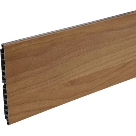 Set di 4 Zoccoli per cucina in PVC barra 4 mtl H12 colore noce tavolato