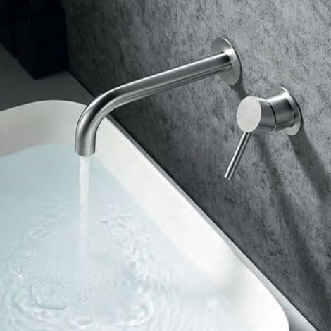 Miscelatore Lavabo Imex Moscu GLT023/AC in Acciaio Inox 316 da Incasso Acciaio Inox