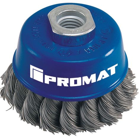 Topfbürste Ø 100 mm Drahtstärke 0,5 mm VA 8500 min-¹ (1/2)