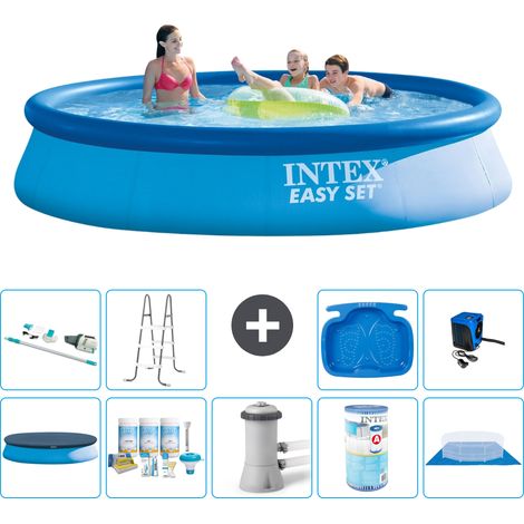 Intex Piscine Easy Set Ronde - 396x84 cm - 10-pièces S40748 (1/5)