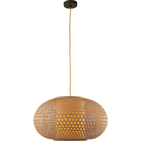 "Lampadario a sospensione ZEN in bambù naturale 60 cm." (1/3)