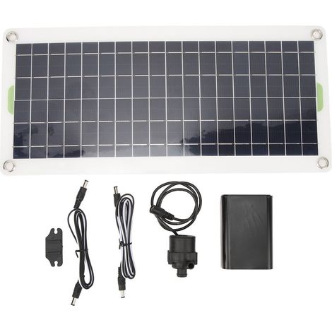 Pompe à eau solaire 12V 4 DB, générateur de fontaine alimenté par 19W à faible bruit pour maison, voiture, bateau, jardin 50W (1/5)