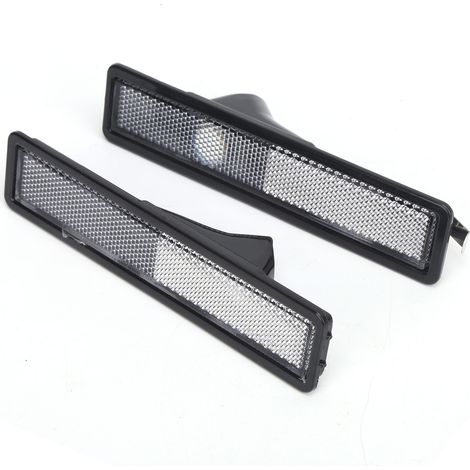 Lot de 2 feux de position latéraux avant pour voiture, référence 63141377849, remplacement pour BMW E30, E32 et E34, lentille blanche (1/3)